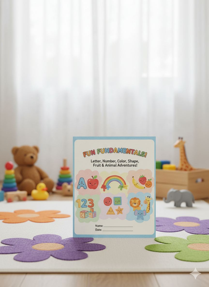 🧩 Fun Fundamentals | Early Learning & Skill-Building | Printable Preschool Activity Set