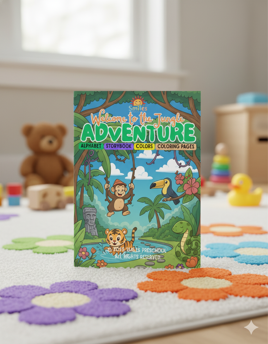 Welcome to the Jungle Adventure! | Coloring Storybook & Activity Book PDF | Alphabet, Colors, & Coloring Pages for Preschool