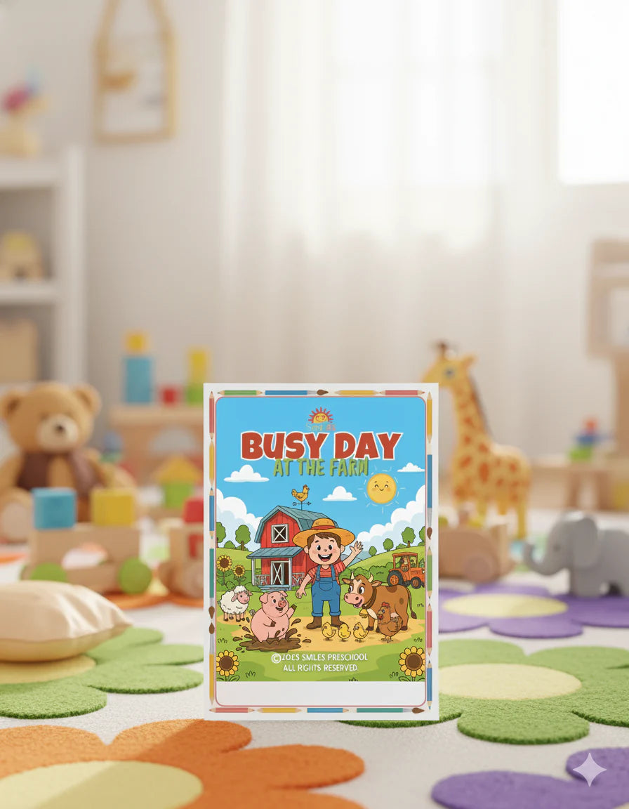 🚜 Busy Day at the Farm | Early Learning & Animal Recognition | Printable Farm Activity