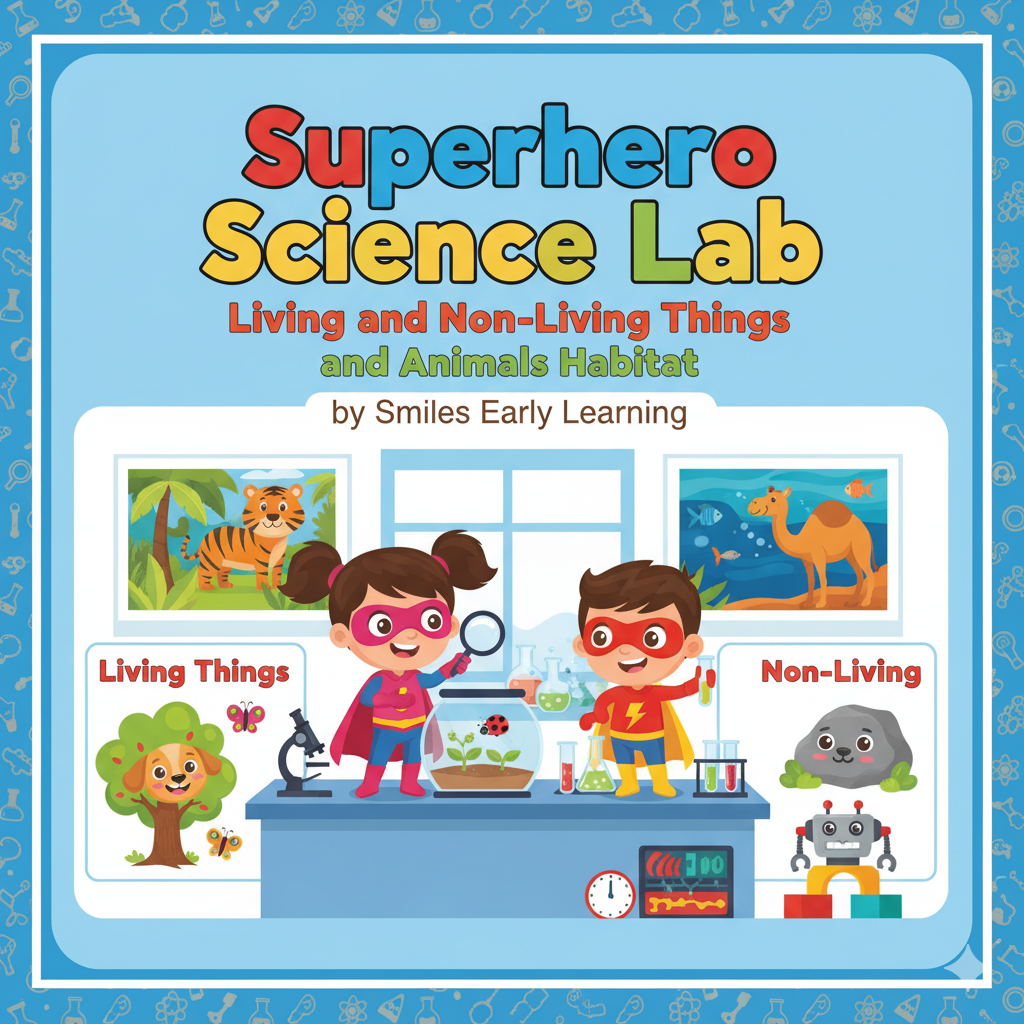 Superhero Science Lab: Living and Non-Living Things and Animals Habitat