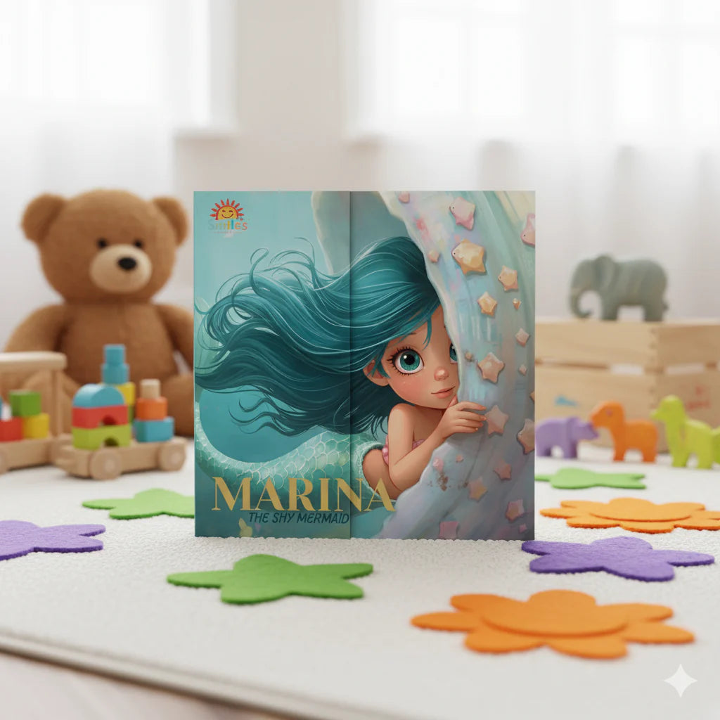 MARINA the Shy Mermaid | Printable Storybook PDF | Inspiring Moral Story About Courage & Self-Belief