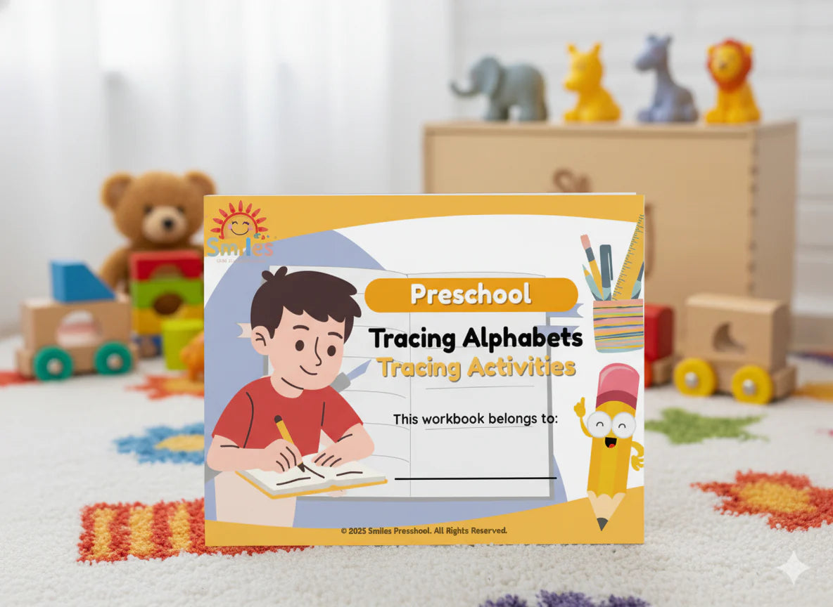 Tracing Alphabet | Printable Preschool Workbook PDF | Fun A–Z Letter Tracing Practice for Kids