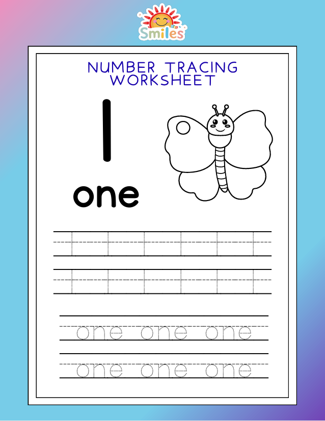 Number Tracing Worksheet