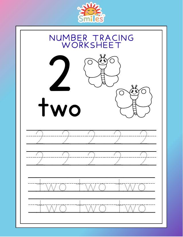 Number Tracing Worksheet