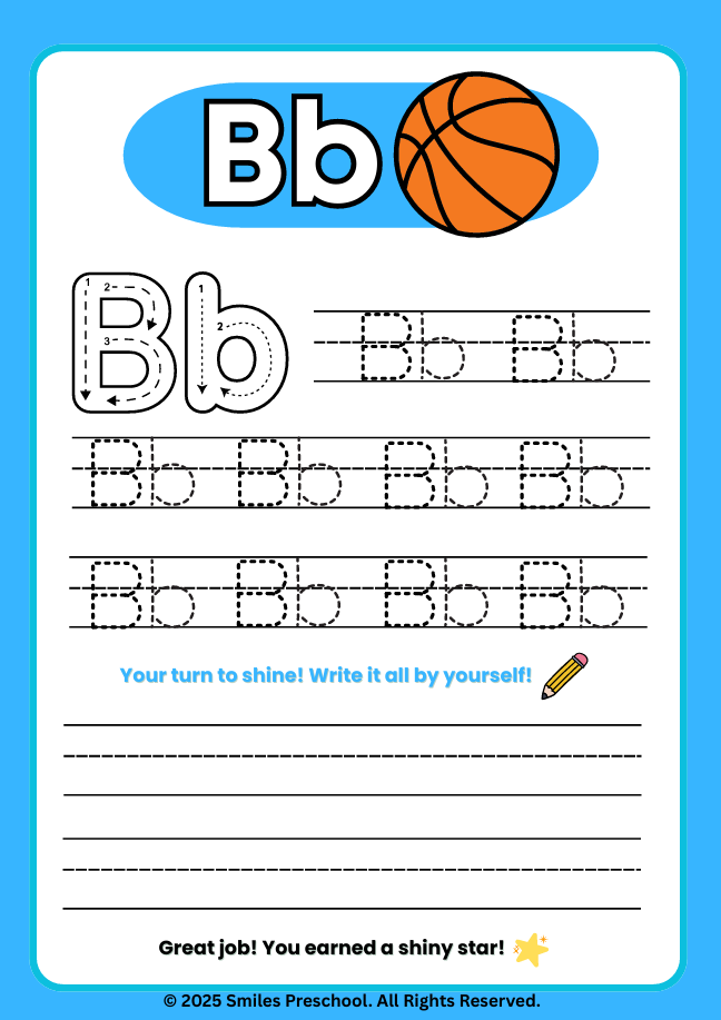 ✏️ Fun Tracing | Handwriting & Motor Skills | Printable Preschool Tracing Activity