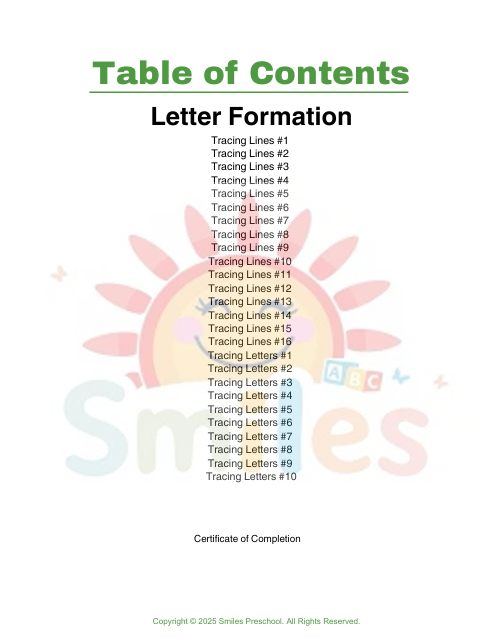 ✏️ Letter Formation Workbook | Handwriting Practice & Motor Skills | Printable Preschool Writing Activity