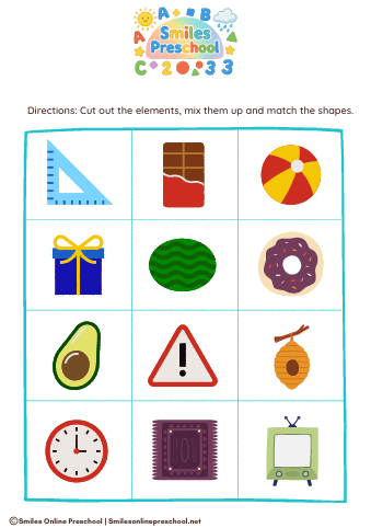 🔷 Matching Shapes Worksheet Set | Shape Recognition & Logic | Printable Preschool Activity