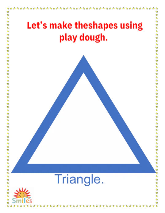 Tracing Shapes Worksheets🟢🔵🔺 2D Shapes Arts & Crafts Printable 🎨 🧩 Fun Preschool Learning Worksheets | ✏️ Shape Recognition & Playdough Mats 📚✨