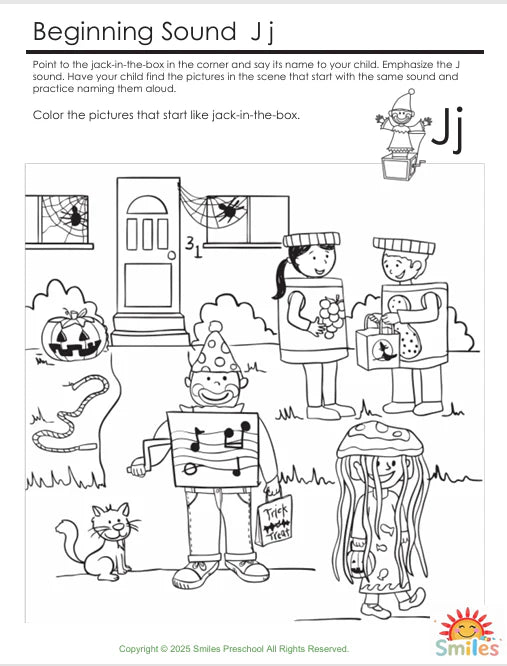 🎨🔤 Beginning Sounds Printable — Preschool Fun Learning Worksheets🧒📚✨