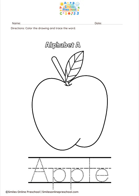 ✏️ A to Z Coloring and Tracing Worksheets | Alphabet Handwriting & Coloring Practice | Printable Preschool Tracing