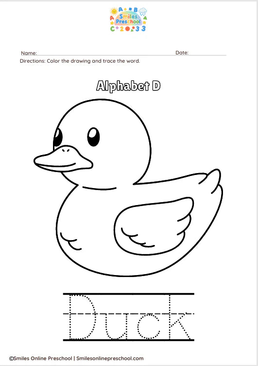 ✏️ A to Z Coloring and Tracing Worksheets | Alphabet Handwriting & Coloring Practice | Printable Preschool Tracing