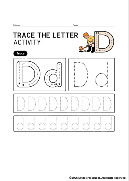 🚀 A to Z Tracing | Alphabet Writing Practice | Printable Preschool Tracing