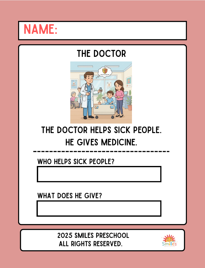 The Community Helpers: Language and Literacy