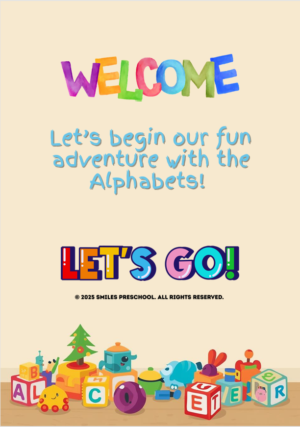 🎨 Meet the Alphabet ✏️