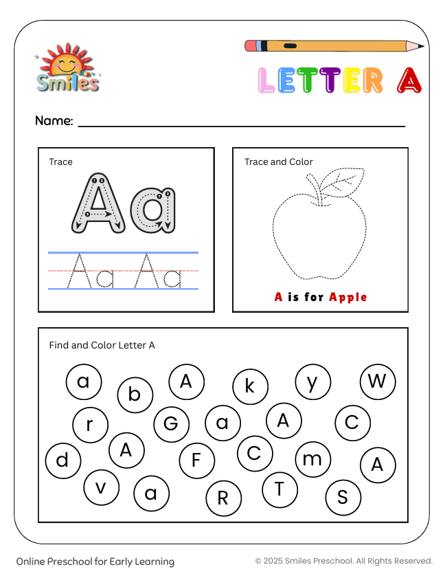 🔢 Color, Count & Learn Activity Worksheet 🌈