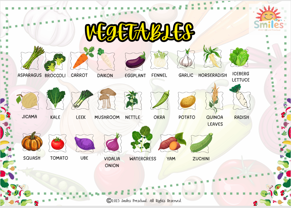 🍎 Fruits & Vegetables Coloring Activity Book 🥦