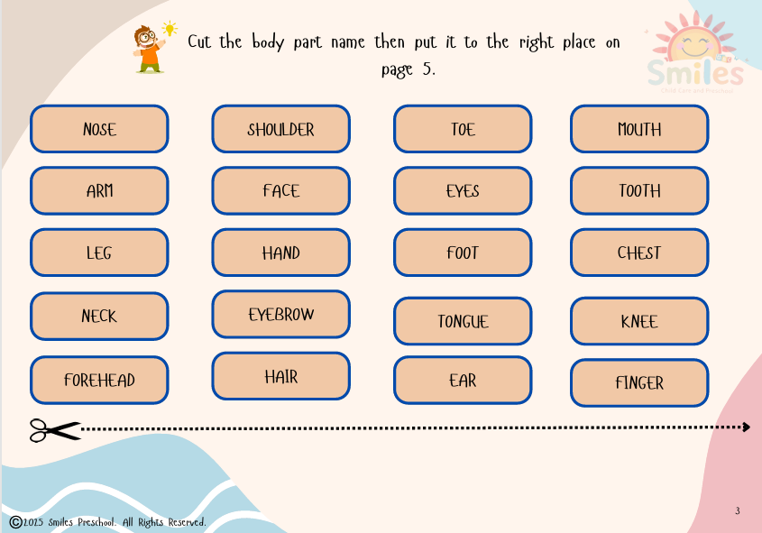 🧠 Human Biology Busy Book | Body Parts & Senses | Printable Preschool Learning Set
