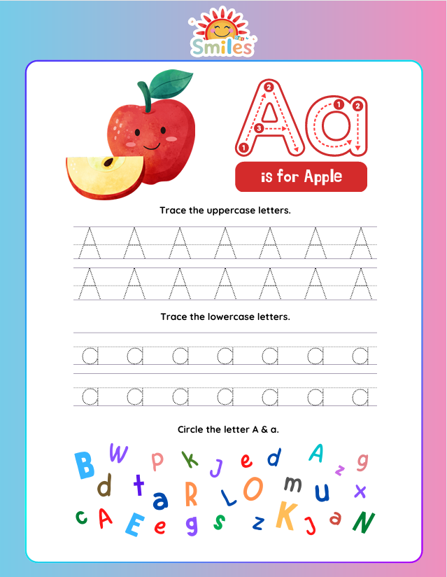 🔠 Let’s Learn the Alphabet | Letter Recognition & Tracing | Printable Preschool Alphabet Activity