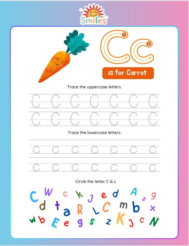 🔠 Let’s Learn the Alphabet | Letter Recognition & Tracing | Printable Preschool Alphabet Activity